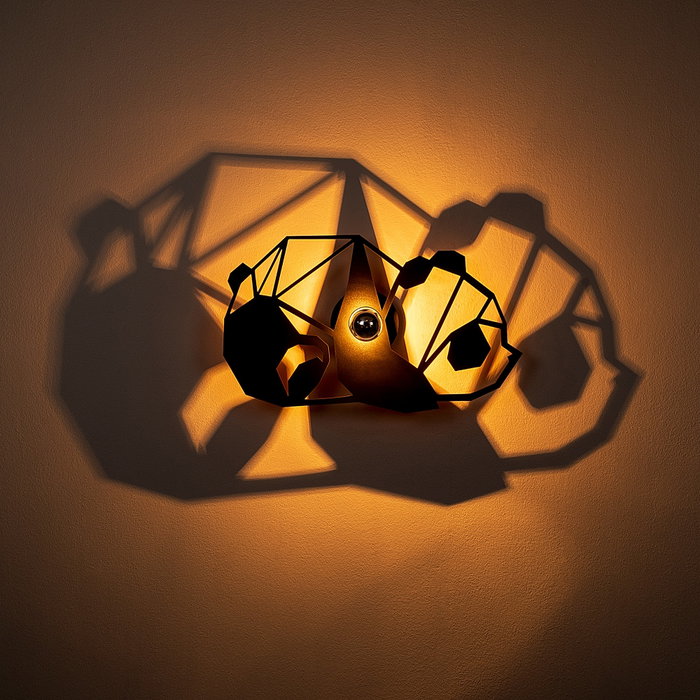 Opviq Lámpara de Pared Animal Negra W-027 Opviq Lámpara de Pared Animal Negra W-027